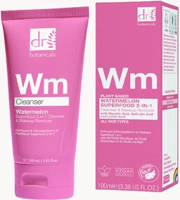 Reinigings- & make-up remover Watermelon Superfood 2-in-1 met glycolzuur, salicylzuur en melkzuur