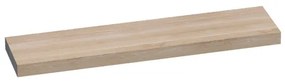 BRAUER Wastafelblad - eiken opgedikt - 200x50x10cm - zonder kraangat - Hout white oak TB-CR200LEW