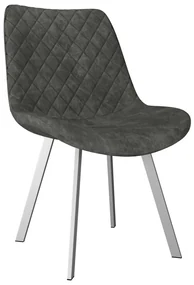 vidaXL Eetkamerstoelen 2 st kunstsuède grijs