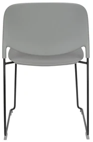 Kunststof Design Stapelstoel Grijs