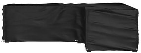 vidaXL Tuinmeubelhoezen met 16 oogjes L-vormig 250x250x70 cm