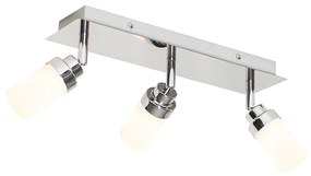 Moderne badkamer Spot / Opbouwspot / Plafondspot staal 3-lichts IP44 - Japie Modern G9 IP44 Lamp