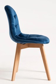 Set 4 Kelen Fluwelen Stoelen
