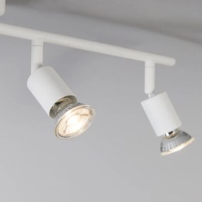 Moderne Spot / Opbouwspot / Plafondspot wit kantelbaar 4-lichts - Jeany Modern GU10 Binnenverlichting Lamp
