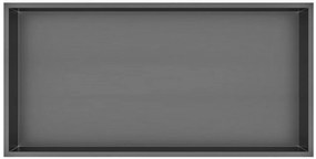 Best Design Moya Lotus inbouwnis 61x30,5x7cm gunmetal