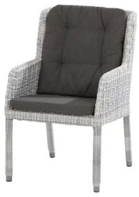 4 Seasons Outdoor Amalfi tuinstoel with 2 cushions ice SALE Tuinstoel   antraciet weerbestendig