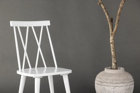 Jörn Eetkamerstoel - Lena - Wit - Rubberhout - Jörn