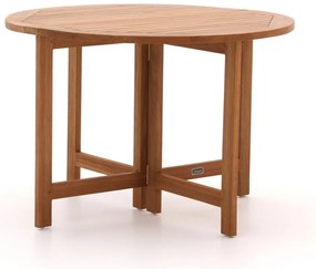 + 10% kassakorting | Inklapbare tafel Sunyard | Rond | Tuintafel Teakhout | Ø110cm | 4 personen | Kees Smit Tuinmeubelen