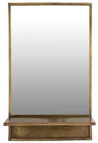 Gouden Spiegel Met Plankje - 37x61cm