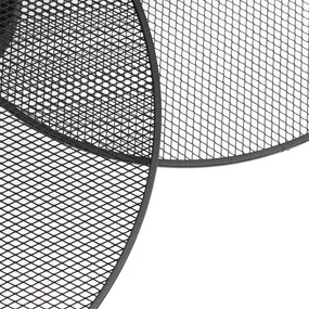 Design plafondlamp zwart met mesh 3-lichts - Jane Design E27 Draadlamp rond Binnenverlichting Lamp