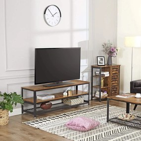 Nancy's Childress Opbergkast - Dressoir - Kast met 3 Planken - Bruin - 70 x 30 x 81 cm