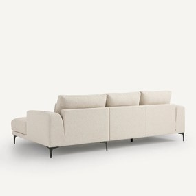 Zitbank met hoek rechts in bouclé, Marsile