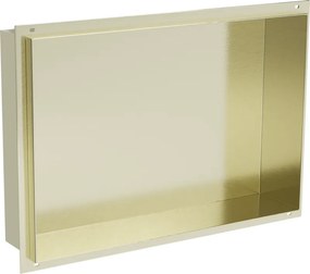 Mexen X-Wall-NR nisplank zonder flens 45 x 30 cm, geborsteld goud - 1951453010