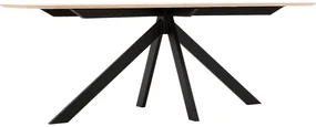 Goossens Excellent Eettafel Floyd, Semi ovaal 180 x 100 cm