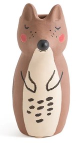 Voorwerp vos in aardewerk,  H16 cm, Bobino