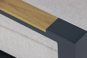 Tuinstoel Aluminium/Polywood (teakfinish) Grijs-antraciet Lifestyle Garden Furniture Bilbao