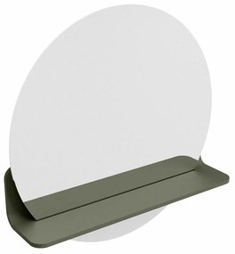 Mondiaz Spot spiegel rond Ø50cm met planchet army