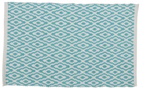 Differnz Brighton Badmat 100% katoen Blauw wit 50 x 80 cm 31.110.05