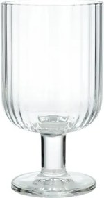 Wijnglas, geribbeld glas, stapelbaar, 340 ml