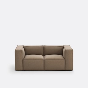 Moduleerbare bank, 2-zit, getextureerde stof, Seven