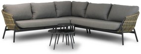 Hoek loungeset 4 personen Aluminium/wicker Taupe Coco Nathan/Enchante