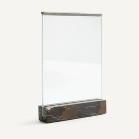Fotolijst van glas en marmer, breedte 22 cm, GENTIANA
