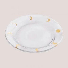 Set Van 4 Dessertborden In Glas Exton Transparant - Sklum