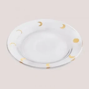 Set Van 4 Dessertborden In Glas Exton Transparant - Sklum