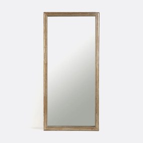 Rechthoekige spiegel in massief mangohout, breedte 80 x hoogte 170 cm, Afsan