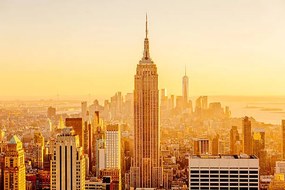 Foto Golden sunset in Manhattan, New York City, USA, Alexander Spatari