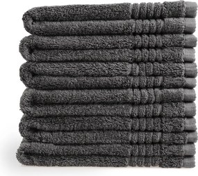 Gastendoek Supreme Collectie - 6 stuks - 30x50 - antraciet