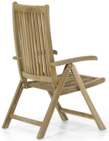Tuinstoel Teak Old teak greywash Garden Collections Canterbury verstelbare tuinstoel