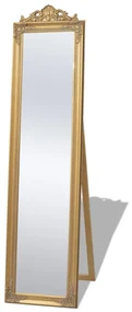 vidaXL Vrijstaande spiegel Barok 160x40cm goud