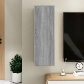 vidaXL Tv-meubel 30,5x30x90 cm bewerkt hout grijs sonoma eikenkleurig