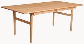 Eettafel Ch327 van beukenhout, 248 x 62 cm
