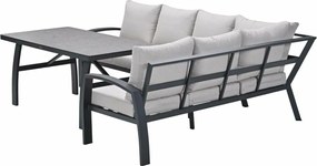 Garden Impressions Cameron lounge dining set 3-delig rechts - desert sand