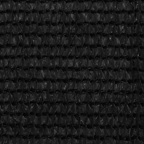 vidaXL Balkonscherm 75x600 cm HDPE zwart