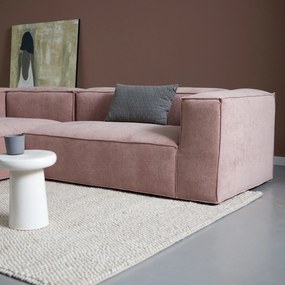 Bank Oud Roze Met Chaise Longue Links