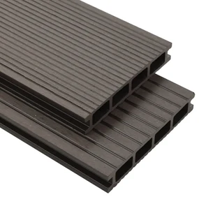 vidaXL Terrasplanken HKC met accessoires 30 m² 2,2 m donkerbruin