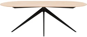 Goossens Excellent Eettafel Floyd, Semi rond 220 x 100 cm