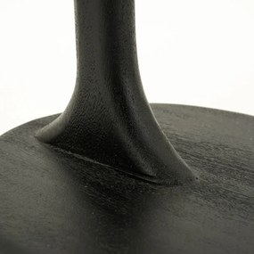 Bank Bijzettafel Zwart Hout - 40 X 30cm.