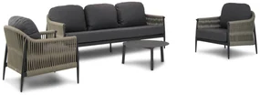 Stoel en Bank Loungeset 5 personen Rope Taupe  Coco Lucia/Rimini