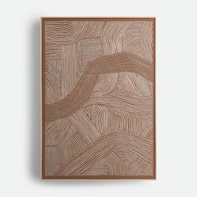 3D-geprint schilderij, breedte 85 x hoogte 120 cm, DUNA