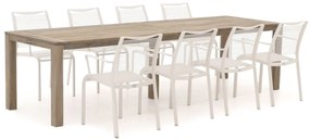 Apple Bee Hawaii/ROUGH-S 300cm dining tuinset 9-delig stapelbaar