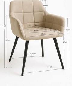 Stoel Mirova Fluweel