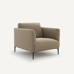 Fauteuil in fluweel, Oscar design E. Gallina