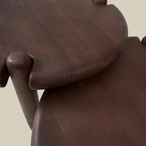 Ronde Design Salontafel Hout 80 Cm - 80 X 80cm.