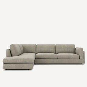 Tweed hoekslaapbank met longchair, César