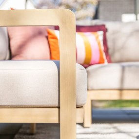 Garden Impressions Sirocco loungeset 3-delig links - acacia - grey sand