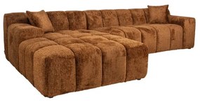 Richmond Interiors Cube Sofa Hoekbank Lovely Cinnamon Bruin Lounge Links + 3 Zits